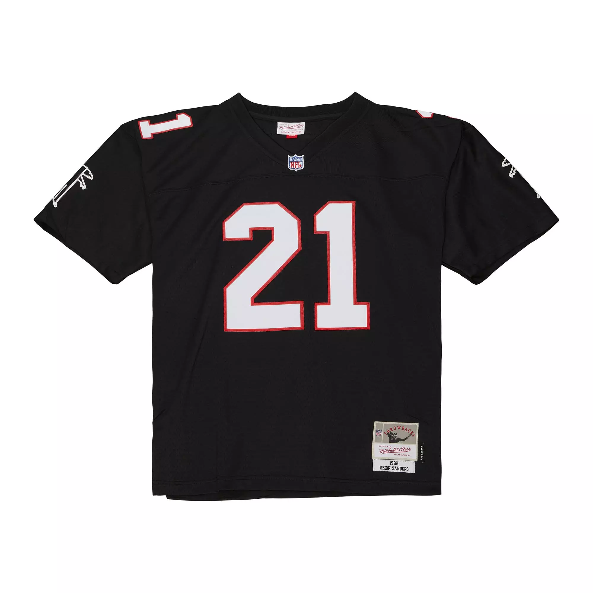 その他 DEION SANDERS ATLANTA FALCONS #21 jersey MItchell & Ness Men's Atlanta Falcons Deion Sanders #21